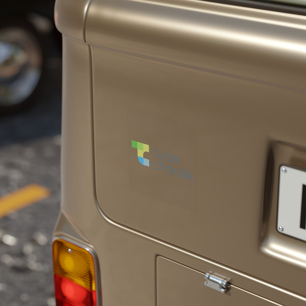 Transparent Outdoor Stickers, Square, 1pc